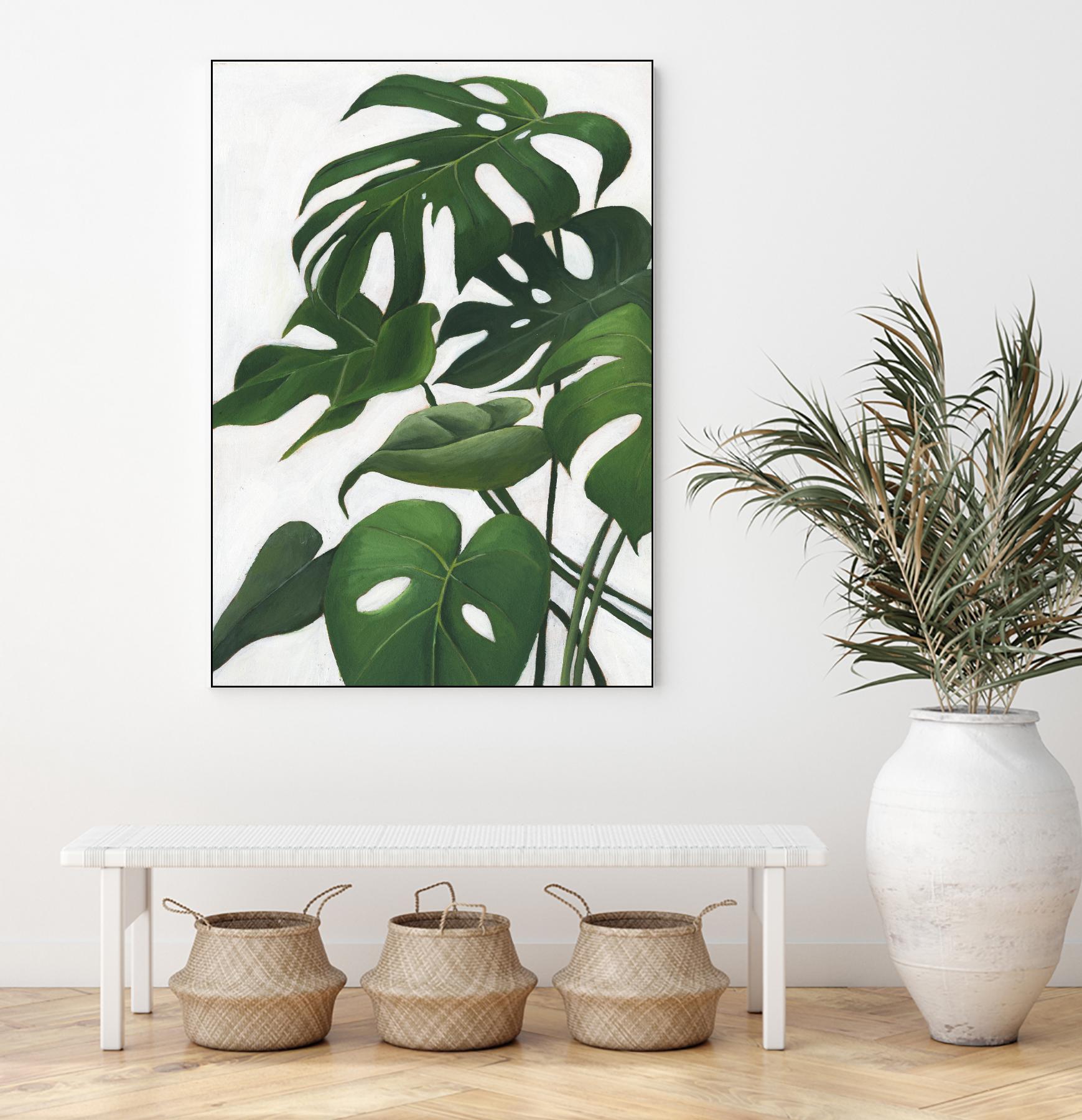 Pura Vida I by Grace Popp on GIANT ART - green coastal & tropical abstract 