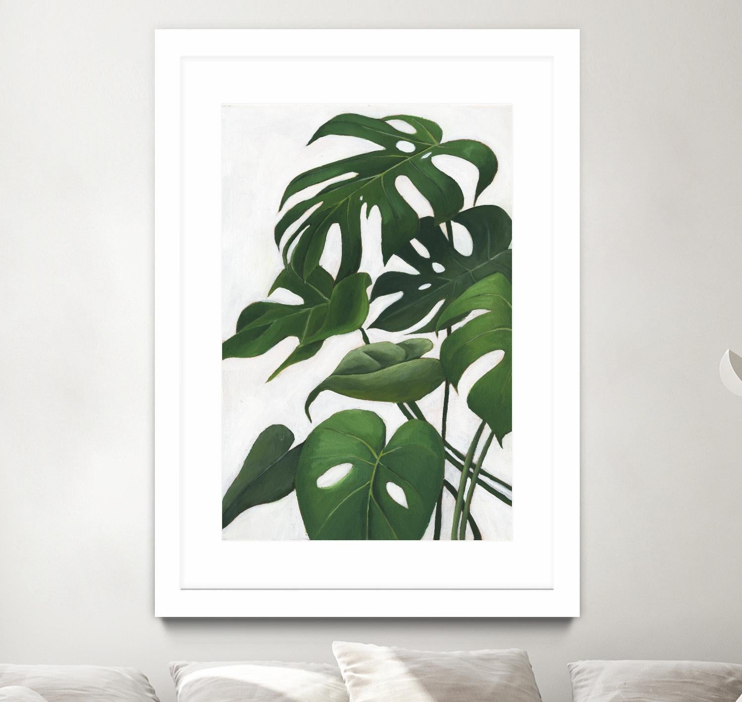 Pura Vida I by Grace Popp on GIANT ART - green coastal & tropical abstract 