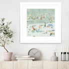 Summer Confetti II by Emma Scarvey on GIANT ART - green coastal & tropical abstract