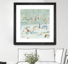 Summer Confetti II by Emma Scarvey on GIANT ART - green coastal & tropical abstract