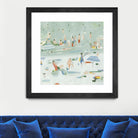 Summer Confetti II by Emma Scarvey on GIANT ART - green coastal & tropical abstract