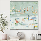 Summer Confetti II by Emma Scarvey on GIANT ART - green coastal & tropical abstract