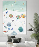 Beach Vista II by Emma Scarvey on GIANT ART - green coastal & tropical beach 