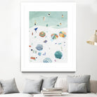 Beach Vista II by Emma Scarvey on GIANT ART - green coastal & tropical beach 