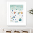 Beach Vista II by Emma Scarvey on GIANT ART - green coastal & tropical beach 