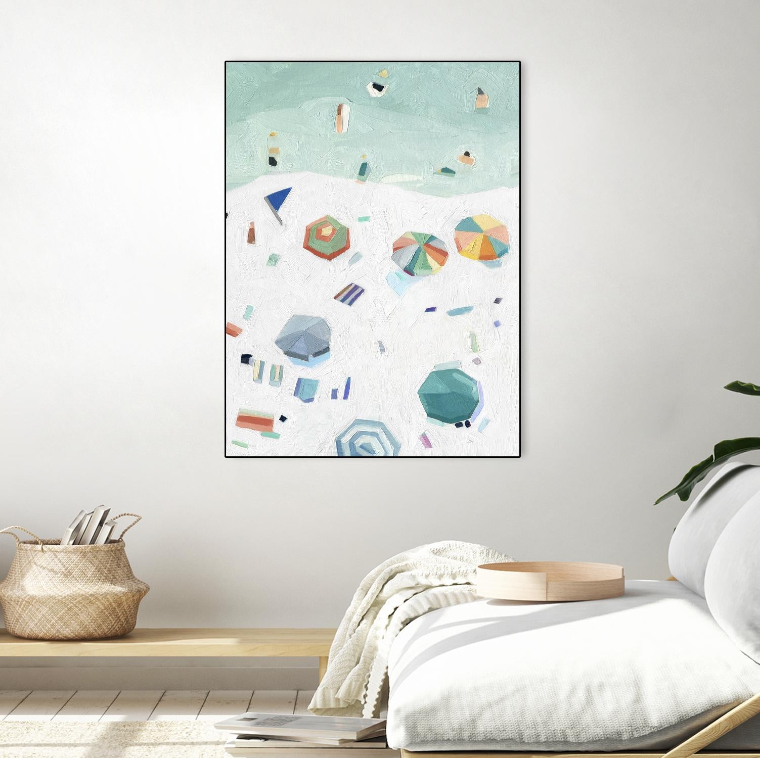 Beach Vista II by Emma Scarvey on GIANT ART - green coastal & tropical beach 