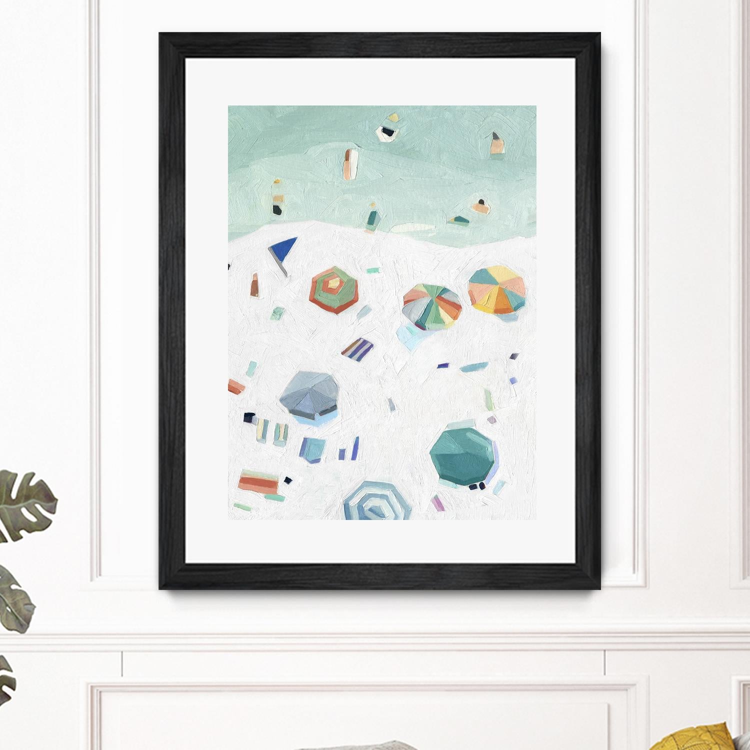 Beach Vista II by Emma Scarvey on GIANT ART - green coastal & tropical beach 
