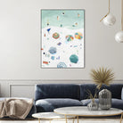 Beach Vista II by Emma Scarvey on GIANT ART - green coastal & tropical beach 