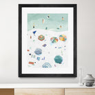 Beach Vista II by Emma Scarvey on GIANT ART - green coastal & tropical beach 