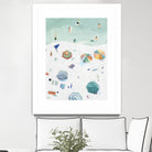 Beach Vista II by Emma Scarvey on GIANT ART - green coastal & tropical beach 