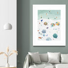 Beach Vista II by Emma Scarvey on GIANT ART - green coastal & tropical beach 