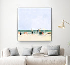Family Vacation I by Emma Scarvey on GIANT ART - pink coastal & tropical abstract