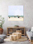 Family Vacation I by Emma Scarvey on GIANT ART - pink coastal & tropical abstract