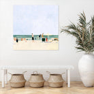 Family Vacation I by Emma Scarvey on GIANT ART - pink coastal & tropical abstract