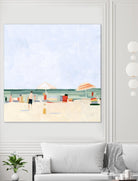 Family Vacation II by Emma Scarvey on GIANT ART - beige coastal & tropical abstract