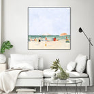 Family Vacation II by Emma Scarvey on GIANT ART - beige coastal & tropical abstract