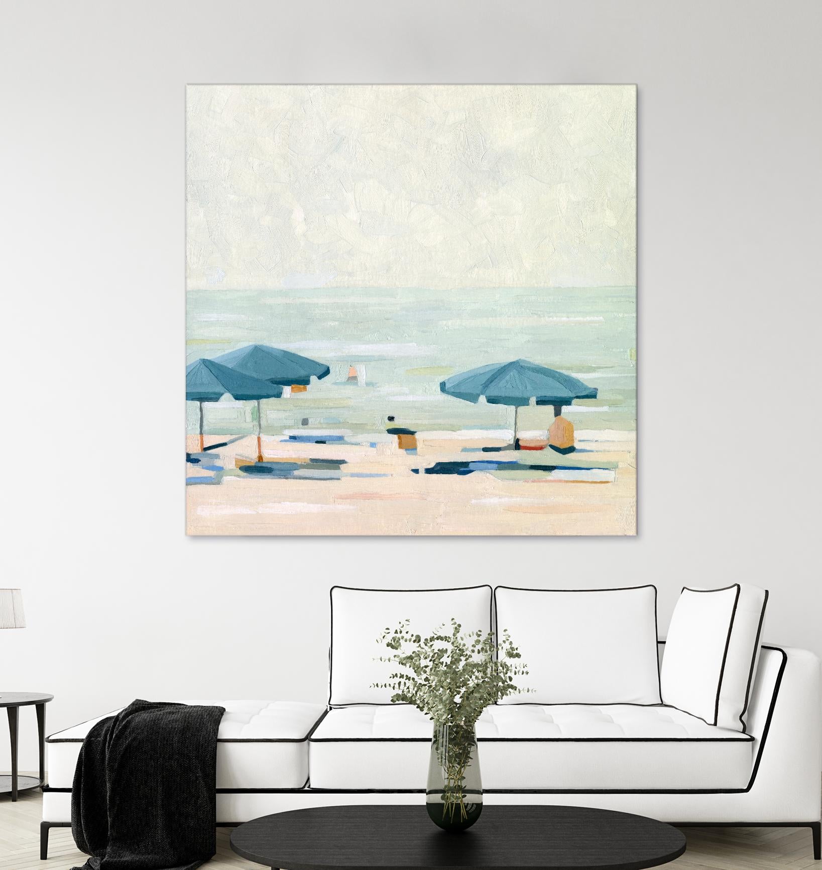 If It's the Beaches II by Emma Scarvey on GIANT ART - beige coastal & tropical beach 