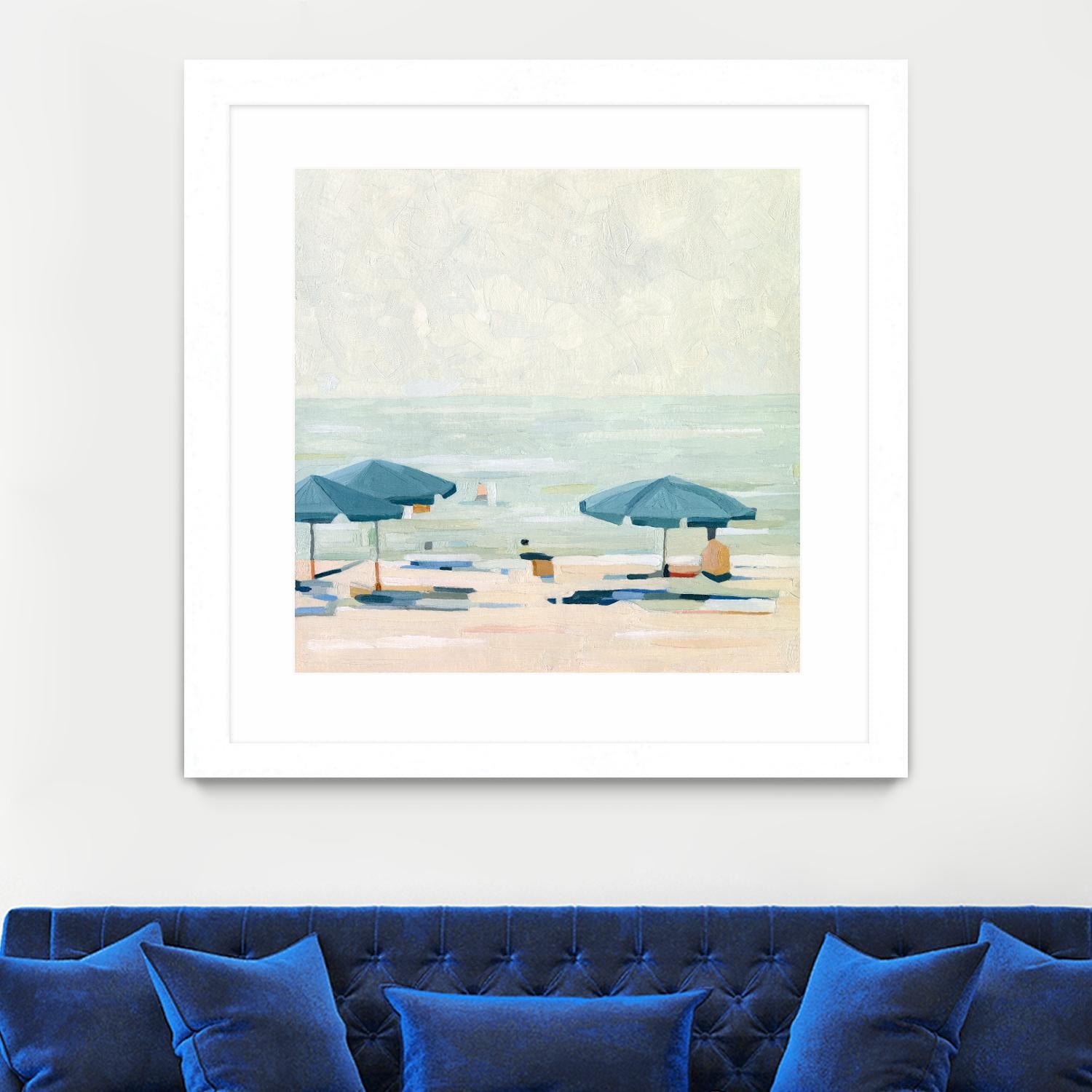 If It's the Beaches II by Emma Scarvey on GIANT ART - beige coastal & tropical beach 