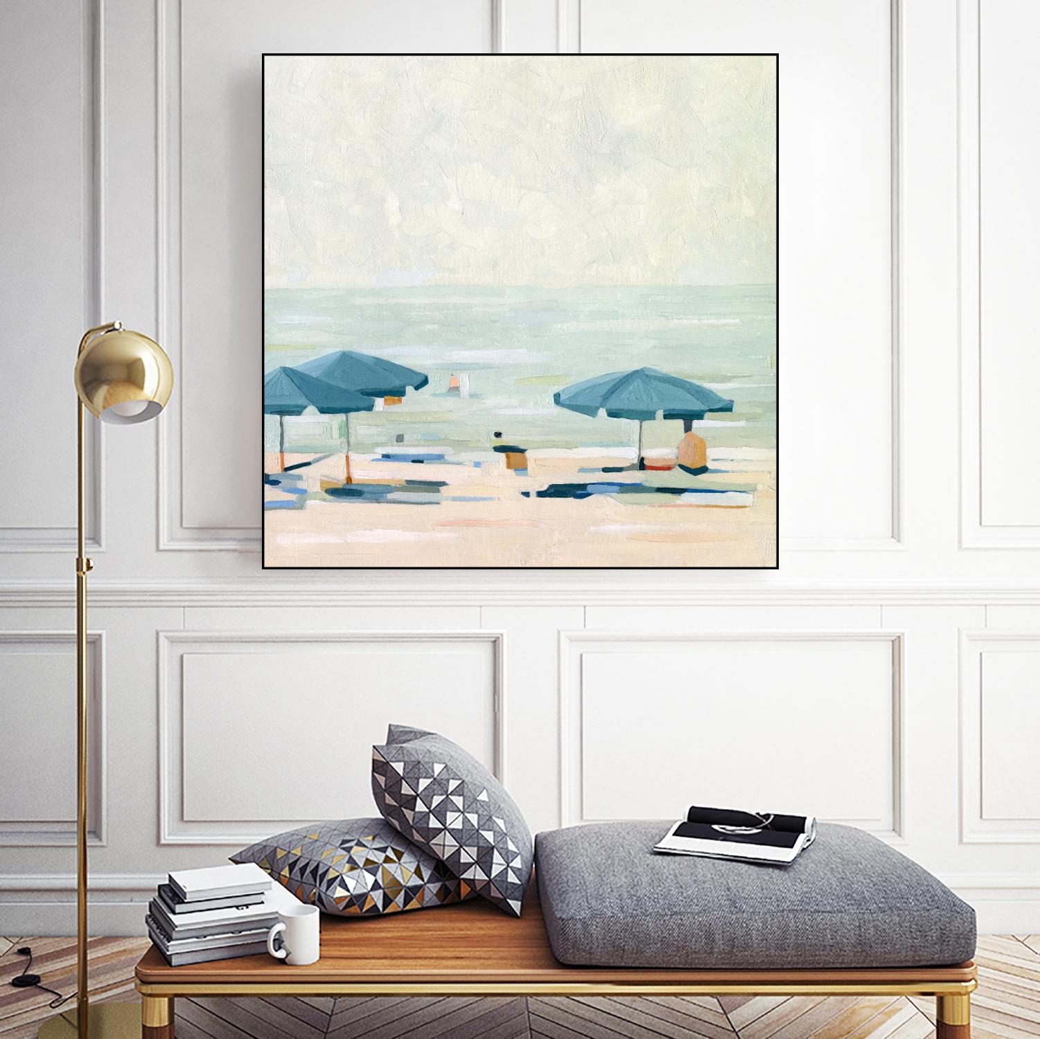 If It's the Beaches II by Emma Scarvey on GIANT ART - beige coastal & tropical beach 