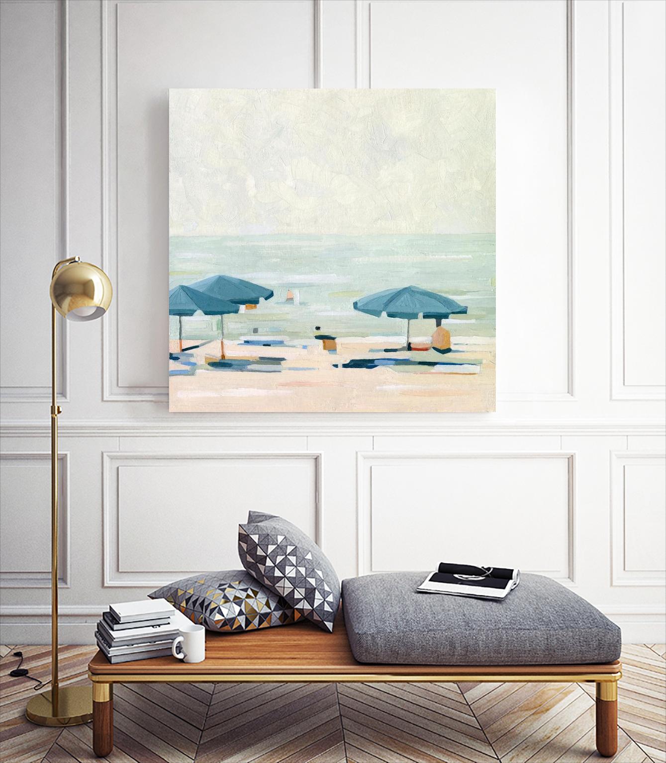 If It's the Beaches II by Emma Scarvey on GIANT ART - beige coastal & tropical beach 