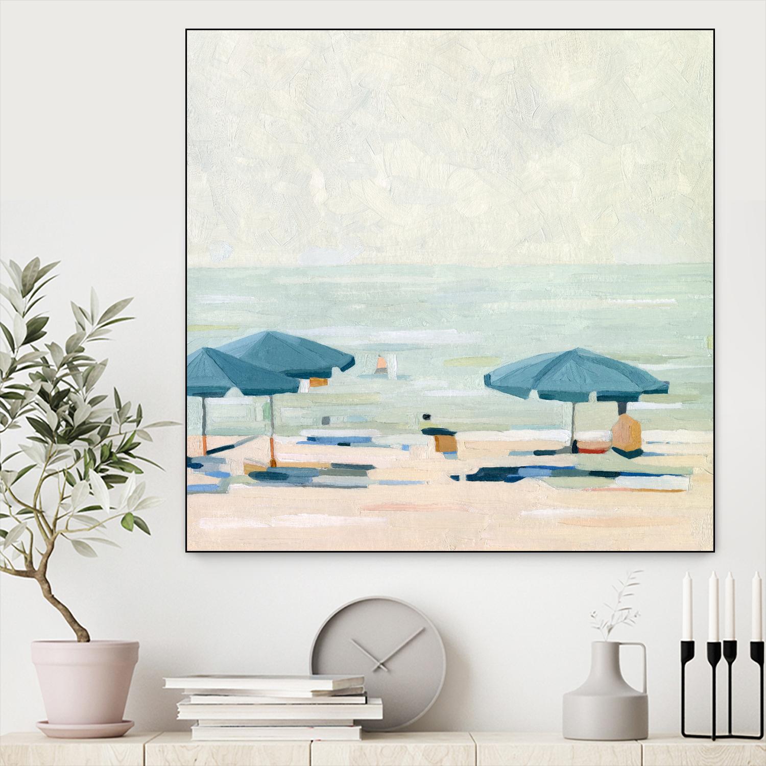 If It's the Beaches II by Emma Scarvey on GIANT ART - beige coastal & tropical beach 