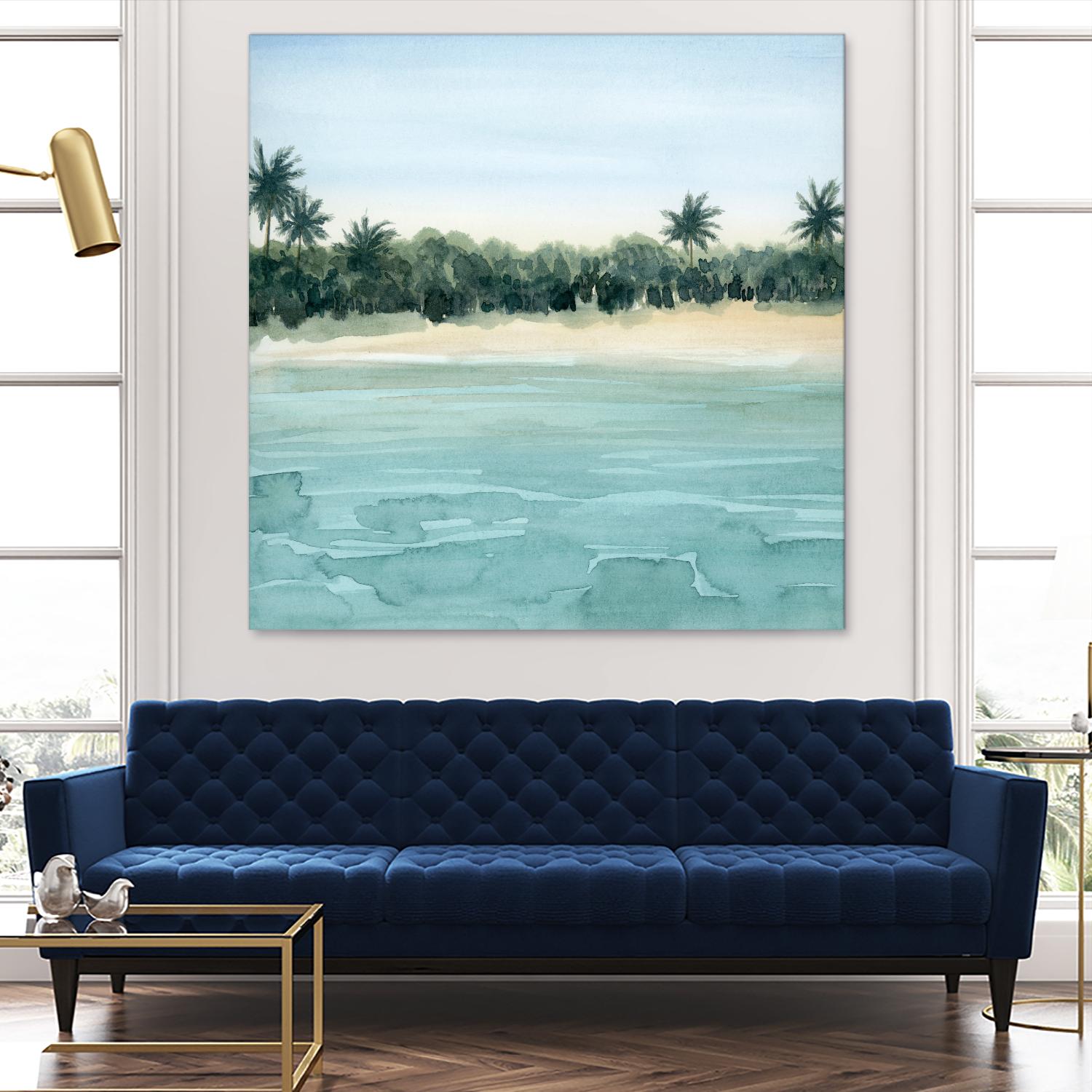 Paradis I by Grace Popp on GIANT ART - green landscapes & seascapes summer 