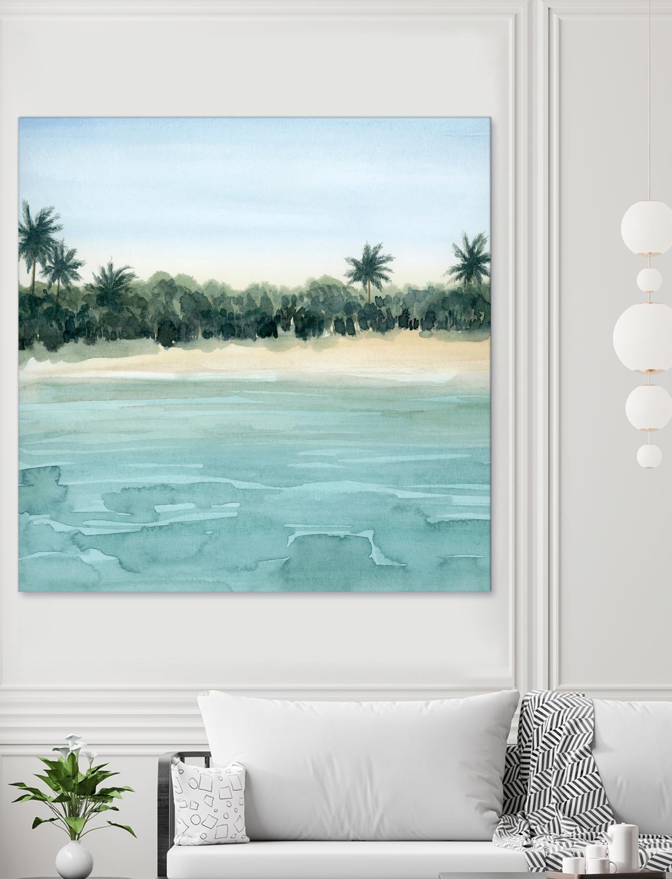 Paradis I by Grace Popp on GIANT ART - green landscapes & seascapes summer 