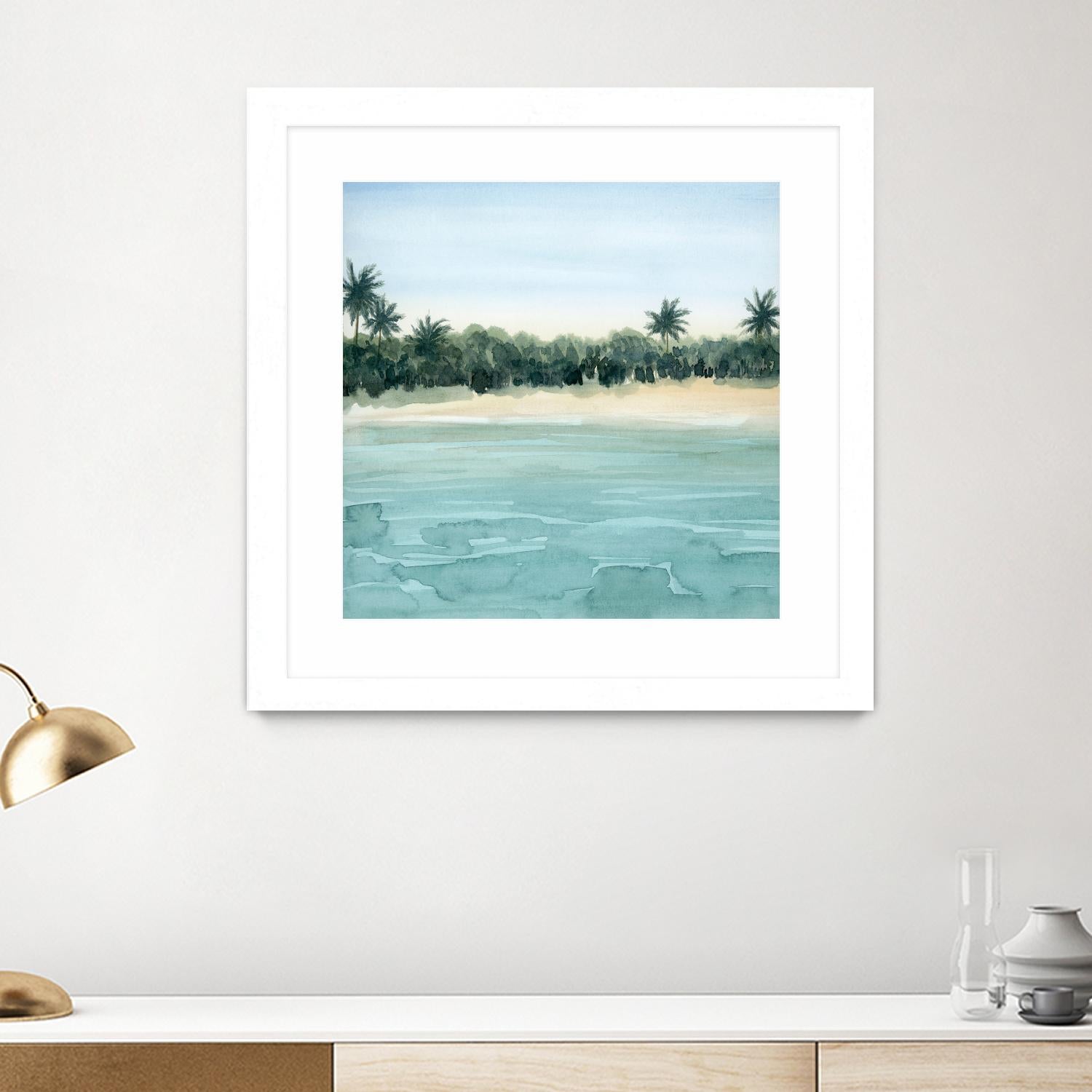 Paradis I by Grace Popp on GIANT ART - green landscapes & seascapes summer 
