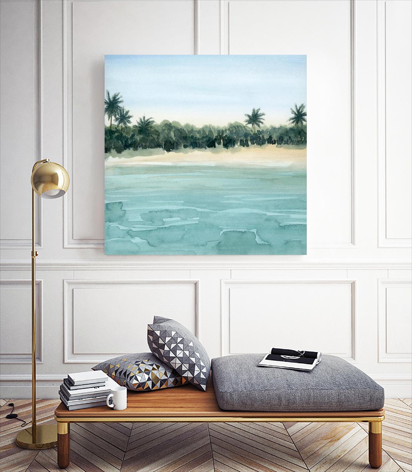 Paradis I by Grace Popp on GIANT ART - green landscapes & seascapes summer 