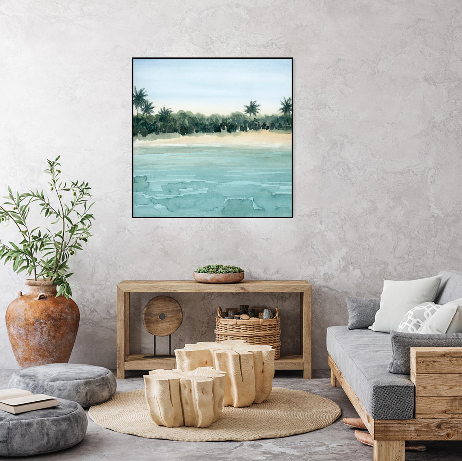Paradis I by Grace Popp on GIANT ART - green landscapes & seascapes summer 