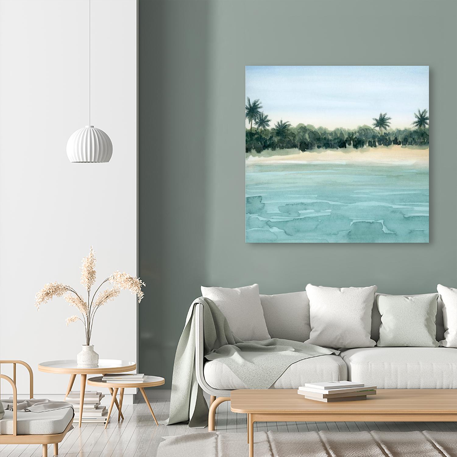 Paradis I by Grace Popp on GIANT ART - green landscapes & seascapes summer 