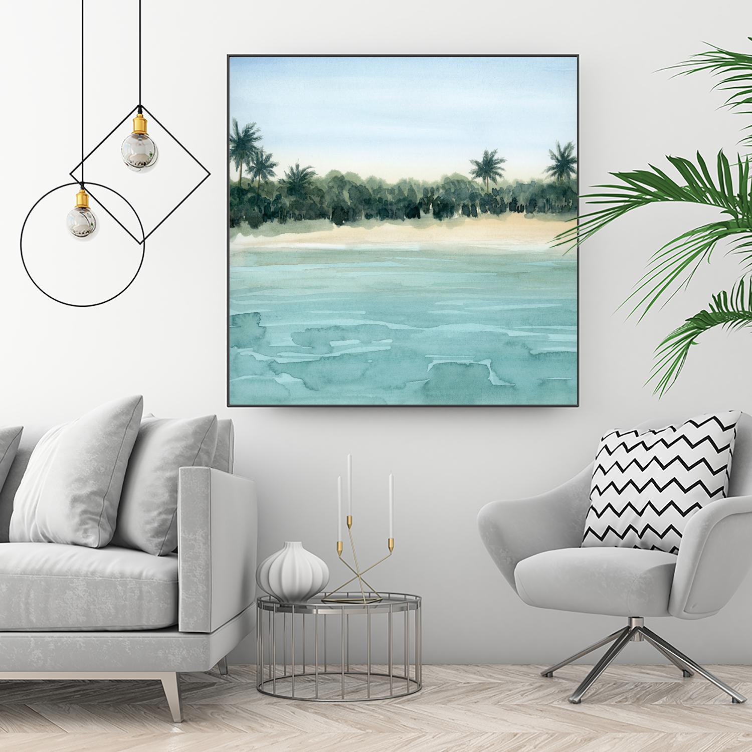 Paradis I by Grace Popp on GIANT ART - green landscapes & seascapes summer 
