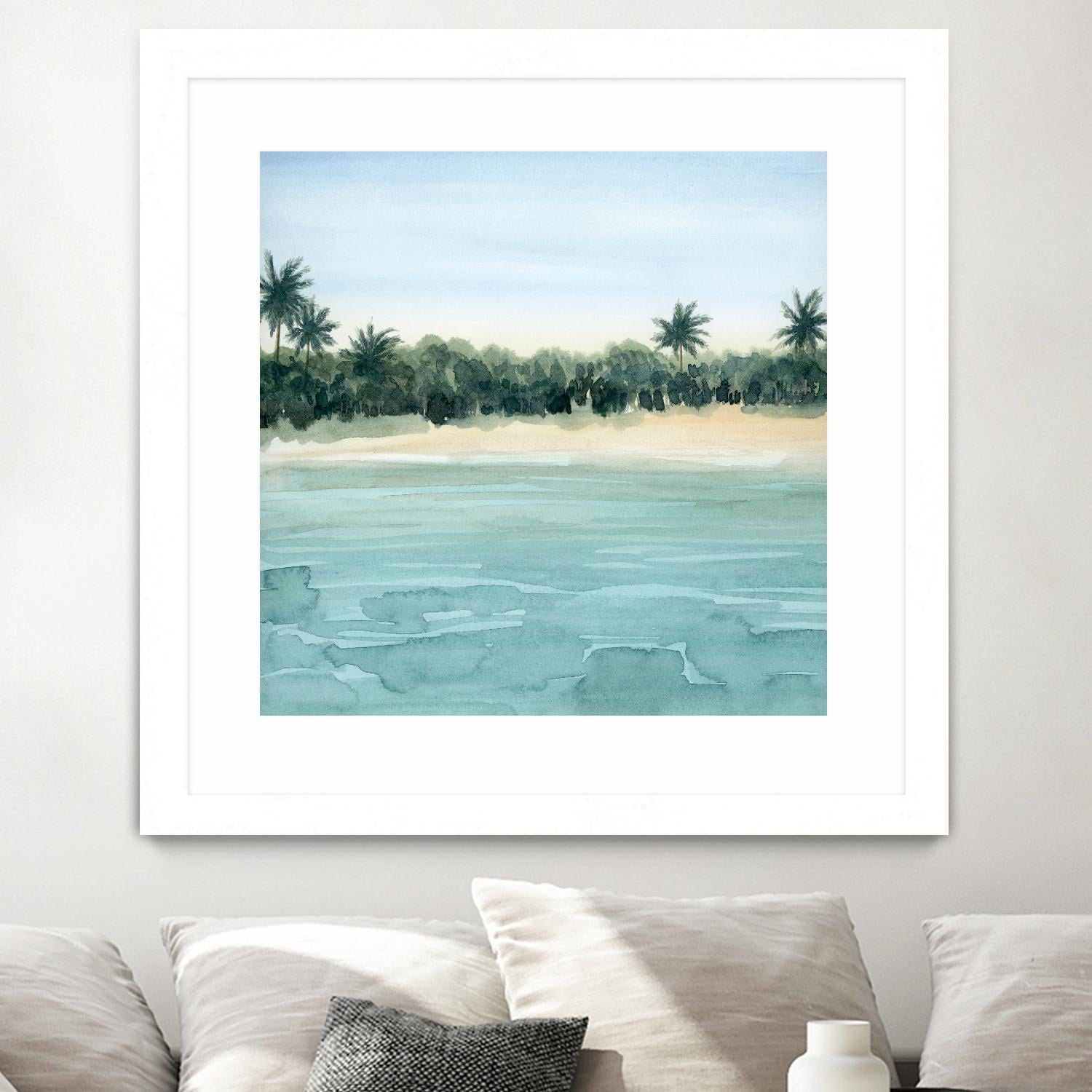 Paradis I by Grace Popp on GIANT ART - green landscapes & seascapes summer 