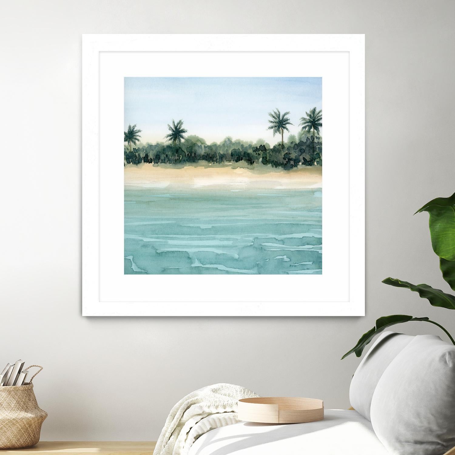 Paradis II by Grace Popp on GIANT ART - beige landscapes & seascapes beach