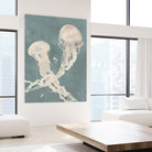 Jellyfish Dance II by Grace Popp on GIANT ART - blue coastal & tropical abstract