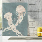 Jellyfish Dance II by Grace Popp on GIANT ART - blue coastal & tropical abstract