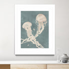 Jellyfish Dance II by Grace Popp on GIANT ART - blue coastal & tropical abstract