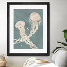 Jellyfish Dance II by Grace Popp on GIANT ART - blue coastal & tropical abstract