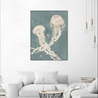Jellyfish Dance II by Grace Popp on GIANT ART - blue coastal & tropical abstract