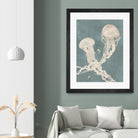 Jellyfish Dance II by Grace Popp on GIANT ART - blue coastal & tropical abstract