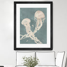 Jellyfish Dance II by Grace Popp on GIANT ART - blue coastal & tropical abstract