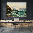 Main Seascape I by Constantin Alexandrovitch Westchiloff on GIANT ART - green coastal & tropical sea 