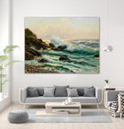 Main Seascape I by Constantin Alexandrovitch Westchiloff on GIANT ART - green coastal & tropical sea 