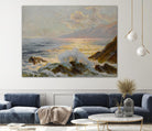 Main Seascape II by Constantin Alexandrovitch Westchiloff on GIANT ART - pink coastal & tropical abstract
