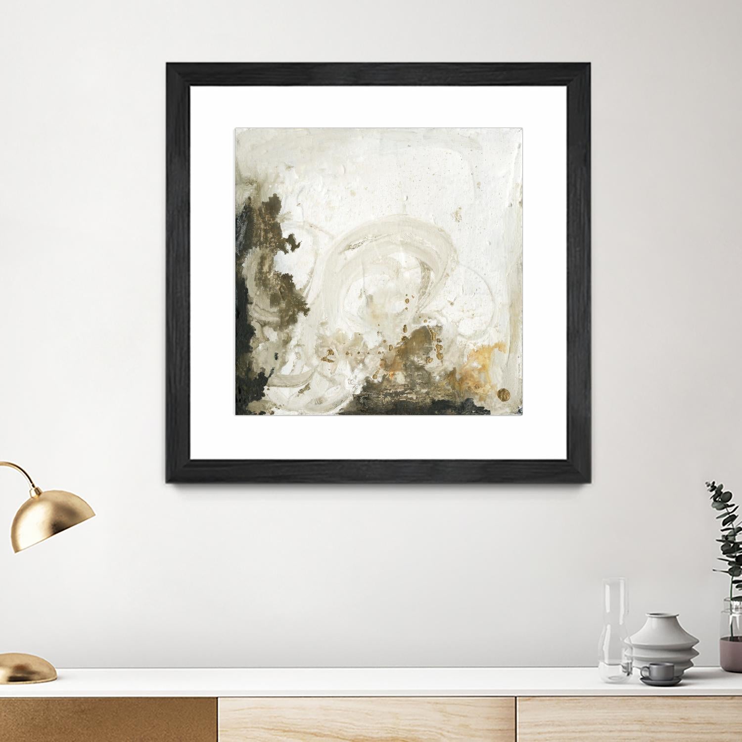 Friendship II by Joyce Combs on GIANT ART - beige abstract abstract
