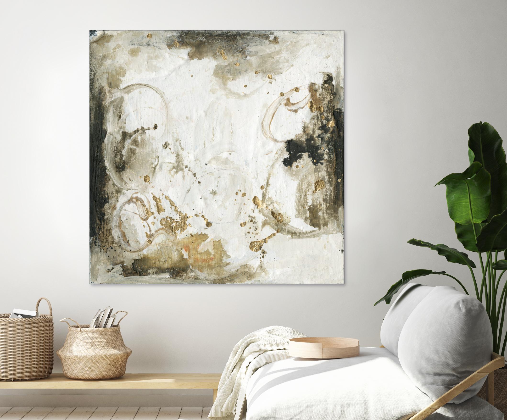Friendship III by Joyce Combs on GIANT ART - gold abstract abstract