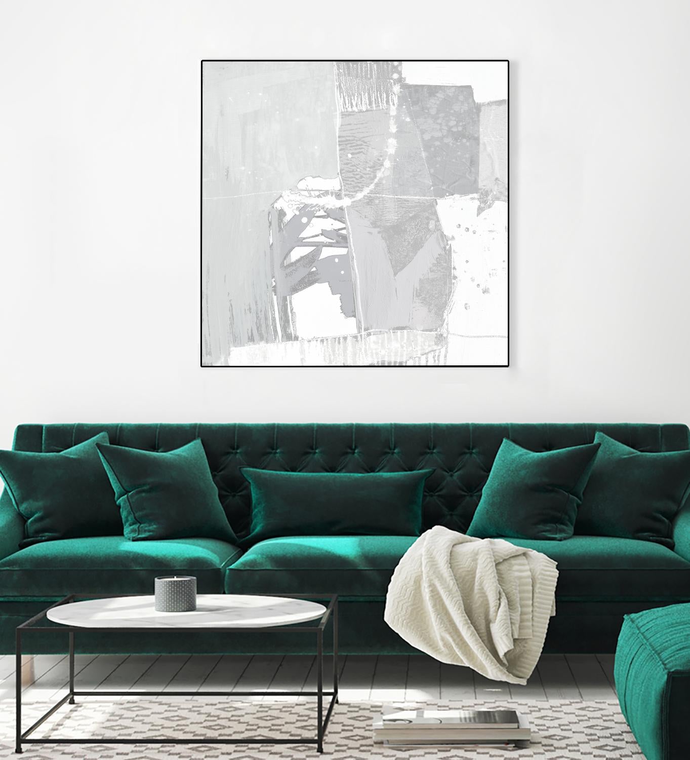 Composition Neutral I by Jennifer Goldberger on GIANT ART - white abstract abstract