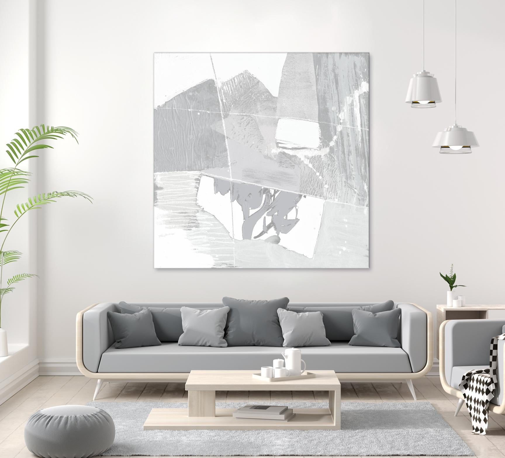 Composition Neutral II by Jennifer Goldberger on GIANT ART - white abstract abstract