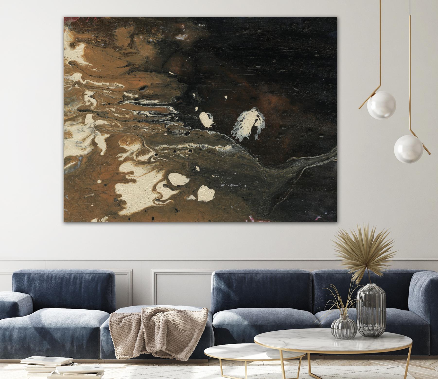 Dark Flow II by Regina Moore on GIANT ART - beige abstract abstract