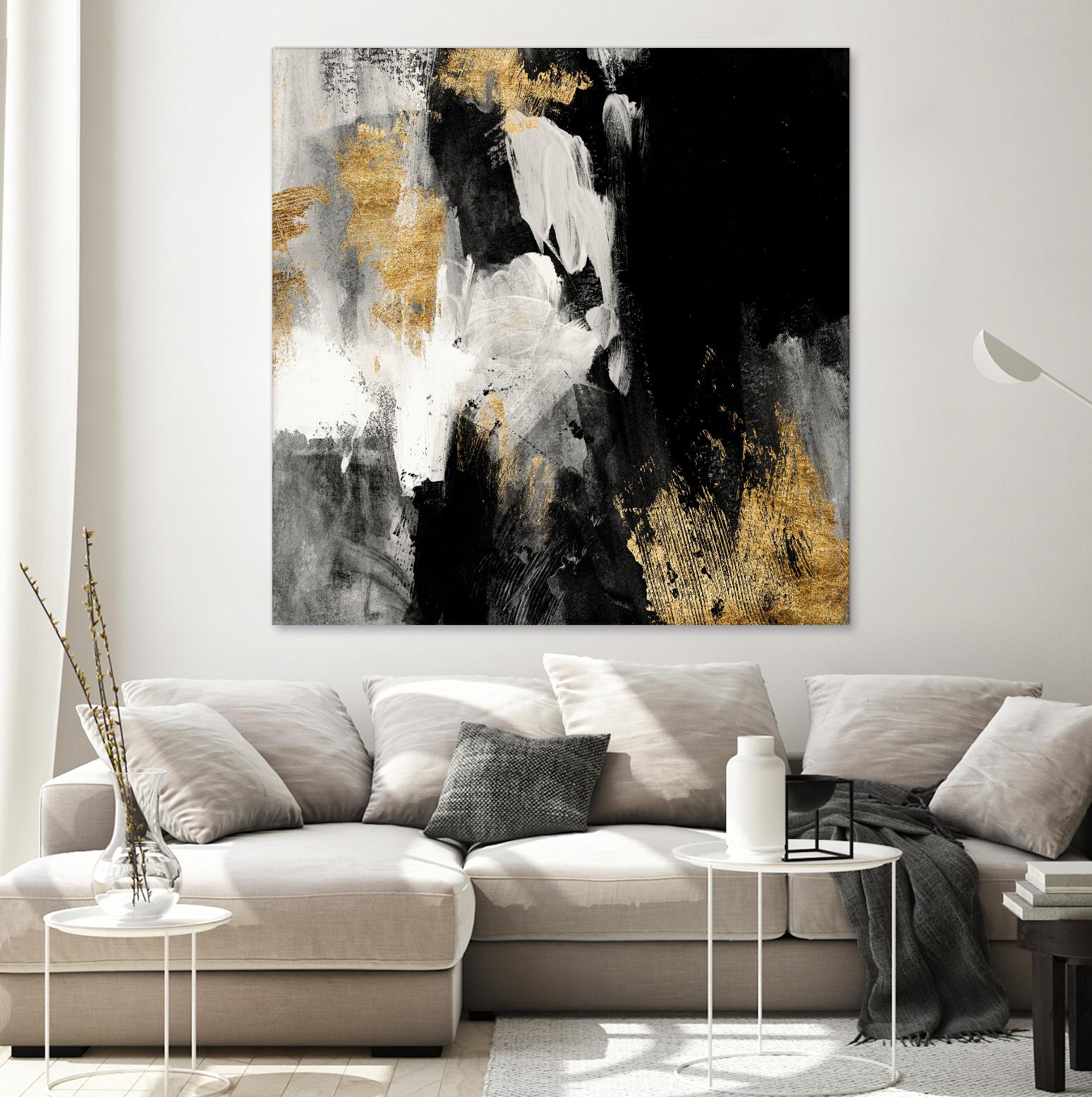 Neutral Gold Collage III by Victoria Borges on GIANT ART - grey  abstract abstract 